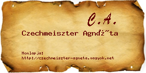 Czechmeiszter Agnéta névjegykártya